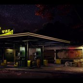 gas station