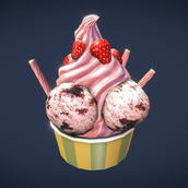 Strawberry icec ream