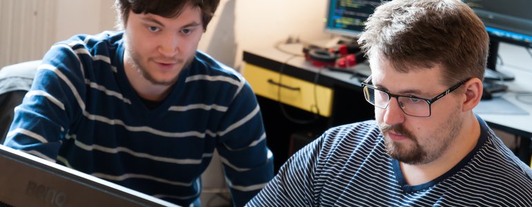 A programmer and a designer
